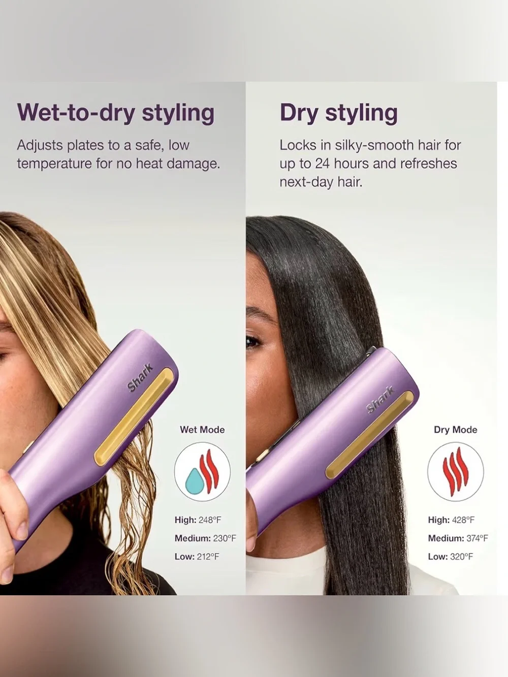 Shark SilkiPro Straight - Wet to Dry Straightener and Rapid Blow Dryer